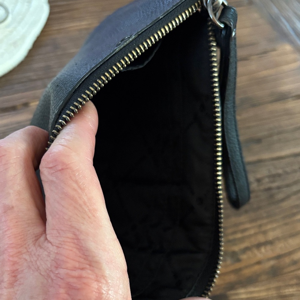 Michael Kors Black Leather Studded Wristlet Pouch - Picture 5 of 5